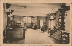 Lobby, New Hotel Miller Postcard
