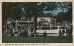 Enjoying the "Jack Rabbit", Orange Lake Park Postcard