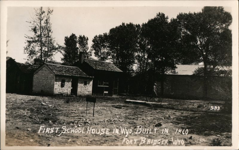 First School House in Wyoming Fort Bridger