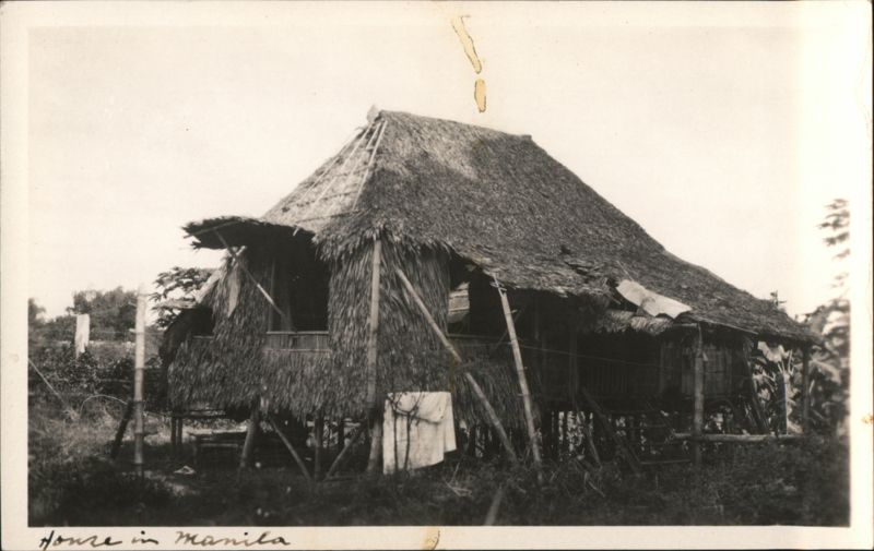Grass Hut, House in Manila Philippines Southeast Asia