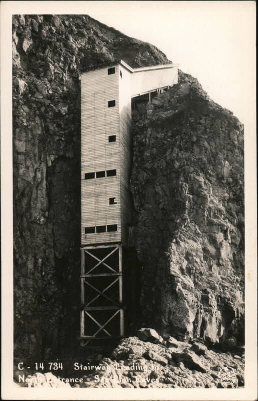 Stairway, Sea Lion Caves, North Entrance Florence Oregon