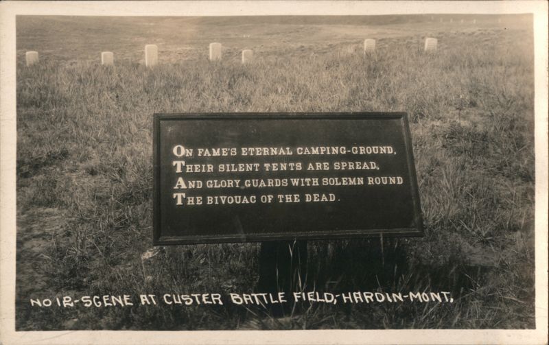 Scene at Custer Battle Field, Hardin, Montana