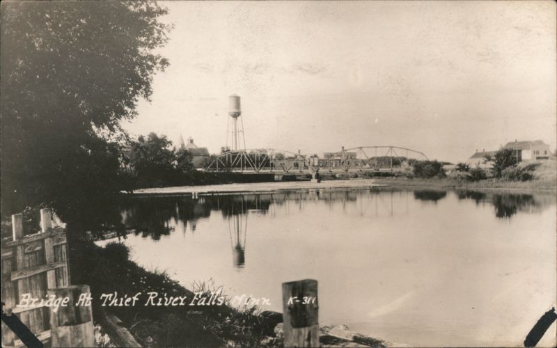Bridge At Thief River Falls, Minn Minnesota