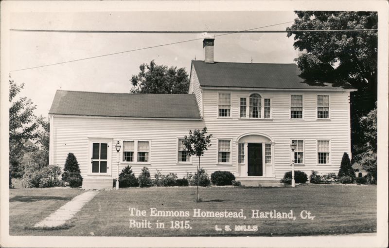 The Emmons Homestead, Hartland, CT Connecticut L. S. Mills