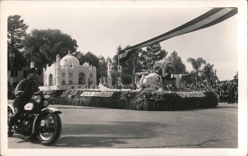 Santa Barbara Floral Parade Float Pasadena California