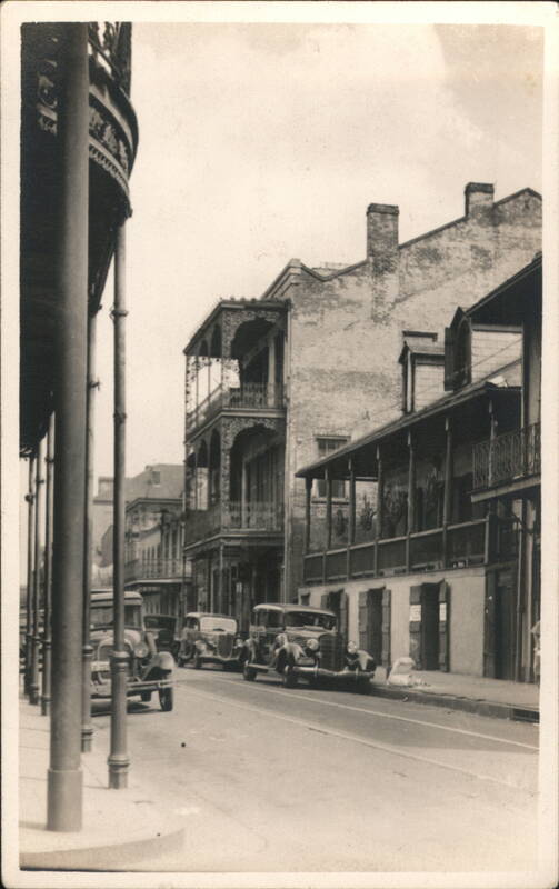 Street Scene with Cars and Buildings New Orleans Louisiana