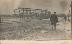 Flodded  Bridge Postcard