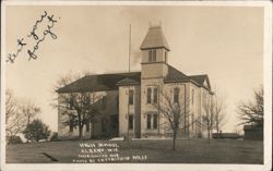 High School, Albany, Wis. Postcard