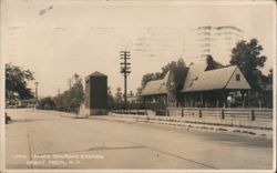Long Island Railroad Station Postcard