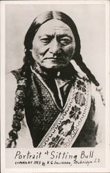 Portrait of Sitting Bull Postcard