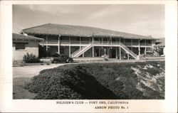 Soldier's Club, Fort Ord Postcard