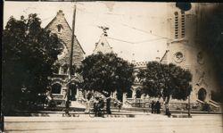 Stone Church Building with Tower, San Francisco Postcard