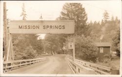 Mission Springs Entrance Postcard