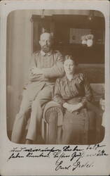 Portrait of a Couple, Carl Grosch Postcard