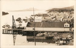 Indian Village, Booth Fisheries Company Postcard