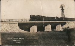 C.M. & St. P. R. Bridge, Appleton Postcard