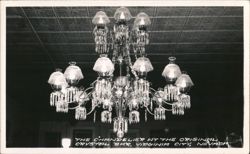 Chandelier at the Original Crystal Bar Postcard