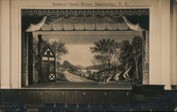 Interior Opera House, Bainbridge, N. Y. Postcard