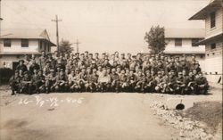 US Army Group Photo Postcard