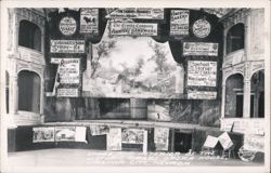 Stage and Interior of the Historic Pipers Opera House Postcard