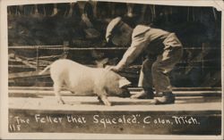 The Feller that Squealed Postcard