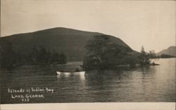 Islands of Indian Bay, Lake George Postcard