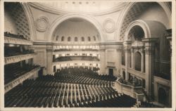 The First Church of Christ, Scientist, Interior View Postcard
