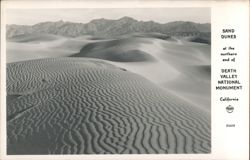 Sand Dunes, Death Valley National Monument Postcard