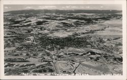 Aerial View of Lewistown, Montana Postcard