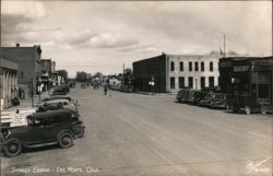 Street Scene, Del Norte, CO Postcard