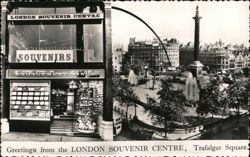 London Souvenir Centre, Trafalgar Square Postcard