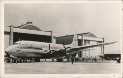 Lockheed R6V Constitution at Moffett Field Postcard