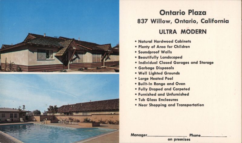 Ontario Plaza Apartments, Ontario, CA California