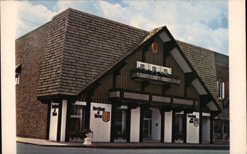 Swiss Front of The First Bank of Berne Indiana Cliff's Studio