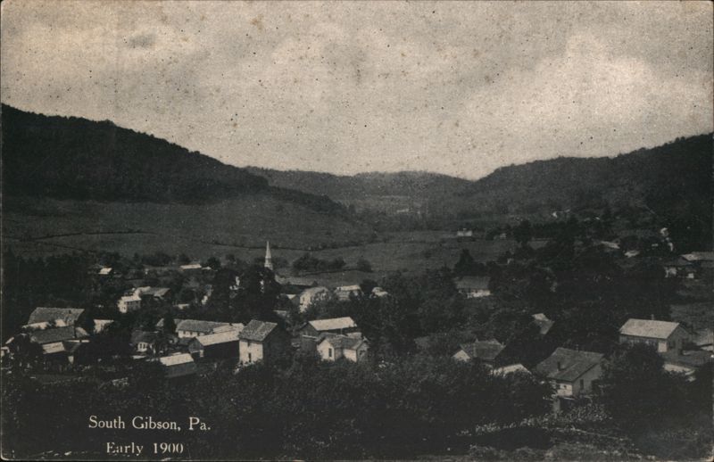 South Gibson, PA, Early 1900 Pennsylvania