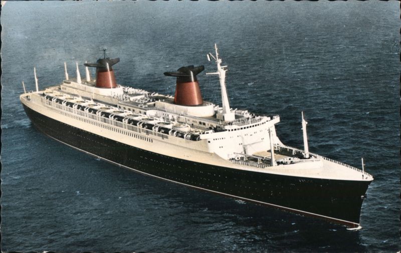 SS France Ocean Liner, French Line Cruise Ships