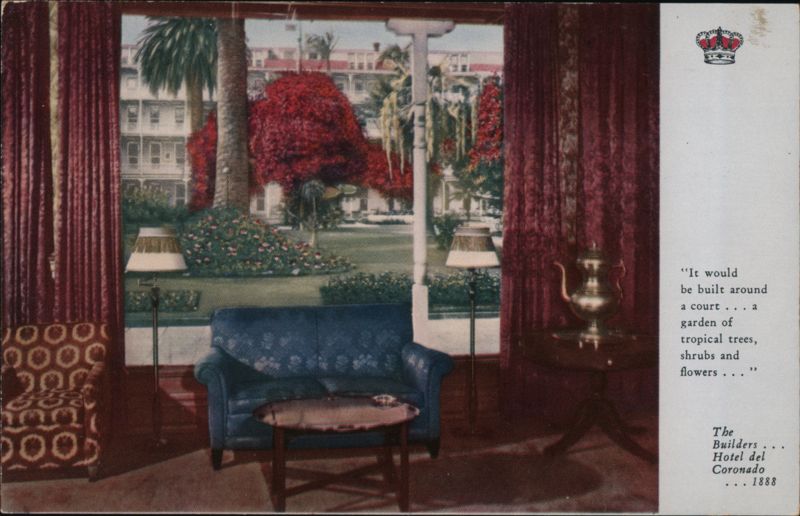 Hotel del Coronado, View of Acre-Patio California