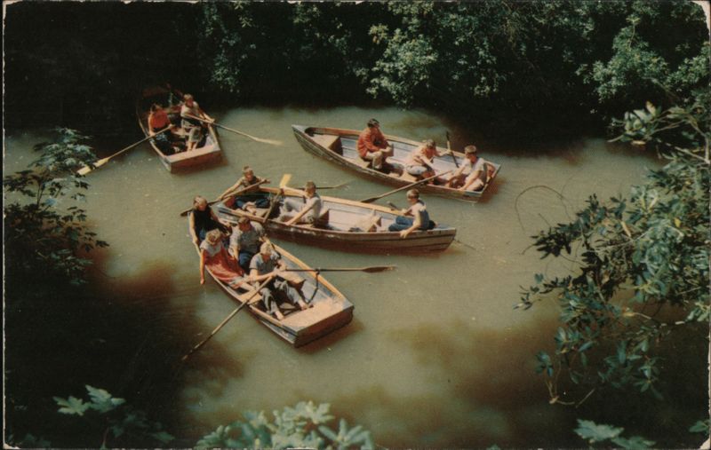 Boating on Zayante Creek, Mount Hermon California Vester Dick