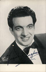 Frankie Vaughan Autographed Portrait Postcard
