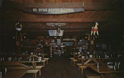 Mining Camp Restaurant Interior Postcard