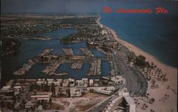 Ft. Lauderdale, FL - Highway A1A, Bahia Mar Yacht Basin Postcard