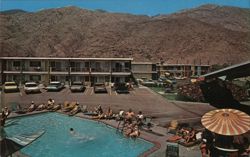Travelodge Motel Poolside, Palm Springs Postcard