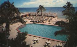 Crown Hotel Swimming Pool, Miami Beach, FL Postcard