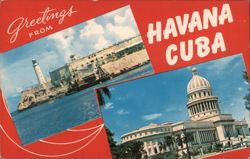 Morro Castle and National Capitol, Havana Postcard