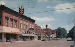 Main Street, Milan, MI Postcard