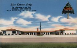Blue Spruce Lodge, Gallup, NM Postcard