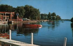 Ken Harkless Wawasee Boat Co., Lake Wawasee, IN Postcard