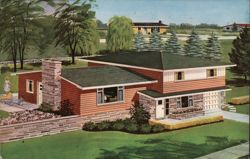 The Capri Split-Level Home by Swift Homes Postcard