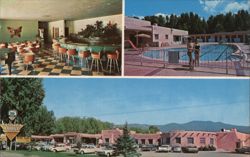 Kachina Lodge and Motel, Taos, NM Postcard