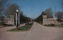 Illinois Soldiers and Sailors Home Entrance, Quincy, IL Postcard